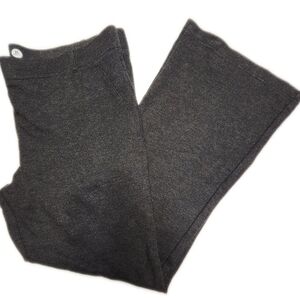 Betabrand Charcoal Gray Pull-on Waistband Flare Trouser Pants, XL Petite